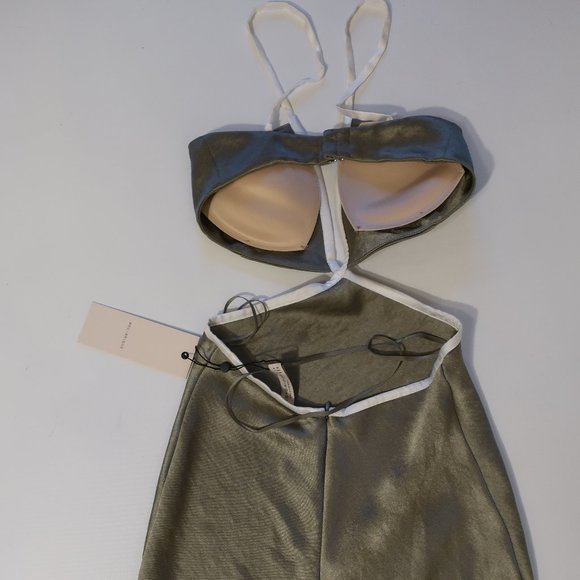 Bec & Bridge Veronique Sage Green cutout Dress - Picture 7 of 9